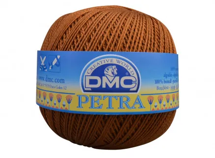 DMC Petra Nr. 8 Virkgarn Unicolor 5434 Guldbrun