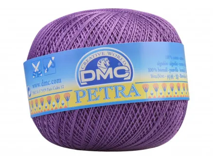 DMC Petra Nr. 8 Virkgarn Unicolor 53837 Lila