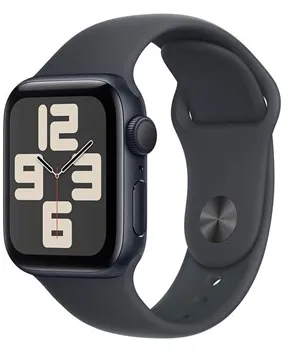 Apple Watch SE GPS 40mm - Midnatt Aluminiumfodral med Midnatt Sportarmband - M/L